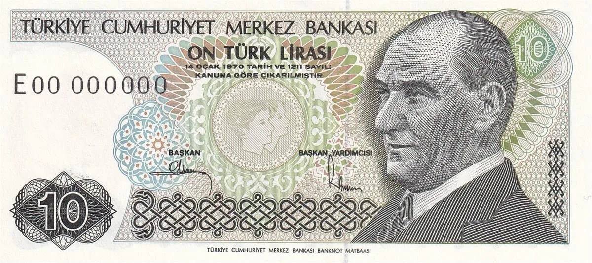 10 Türk Lirası (E7-Tertip II)